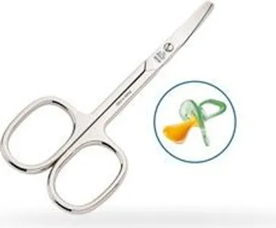 Produktbild von Premax Baby-Nagelschere Gebogen Edelstahl - 7.8cm, Classica Kollektion, in Italien Hergestellt