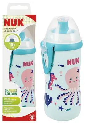 Productafbeelding van NUK Junior beker, 300 ml, vanaf 18 maanden, turkizoen, artikelnummer 10255576