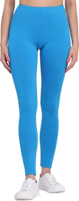 Produktbild von Bellivalini Damen Lange Leggings aus Viskose BLV50-147 (Blau, L)