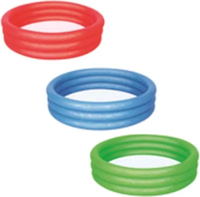 Produktbild von Spaß im Kinderplanschbecken Blau – Runder Gartenpool für Kinder, 3 Ringe, Ø 1020 mm, 1 Stück