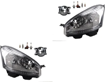 Produktbild von Scheinwerfer Satz passend für Citroen C4 Picasso 10-13 H7 H1 +Nebel+Leu. 8200074008 6202E1 00006202E1 6710027 0000620639 620639 0000620 Johns