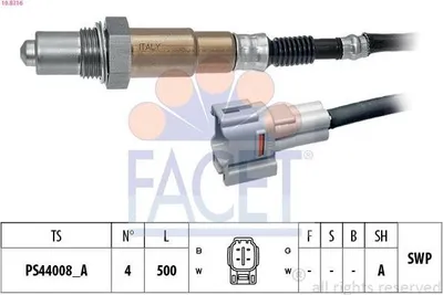 Produktbild von FACET Lambdasonde für SUZUKI VITARA (LY) Beheizt Planarsonde 500mm 10.8316