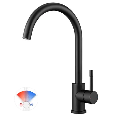 Produktbild von Küchenarmatur Edelstahl Schwarz 360° Drehbar, Wasserhahn Küche Hochdruck Spültischarmatur Cecipa MAX Wasserhahn für Spülbecken,Mischbatterie Armatur