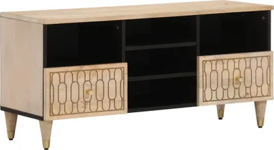 Produktbild von TV-Schrank 100x33x46 cm Massivholz Mango