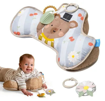 Obrázok produktu pre Taf Toys Podložka na cvičenie bruška, plyšový medvedík s hrkálkou a žuvacím prvkom