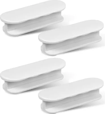 Produktbild von Selbstklebende Türgriffe - Weiß - Set von 4 - Kunststoff