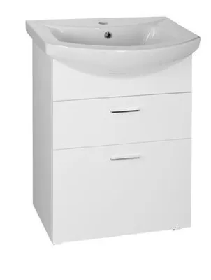 Image de ZOJA Armoire basse avec tiroirs 50,8x74x29,9 cm, blanc