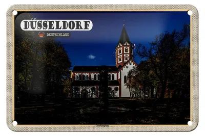 Produktbild von Blechschild Städte Düsseldorf Gerricusplatz Baustil 18x12cm Schild