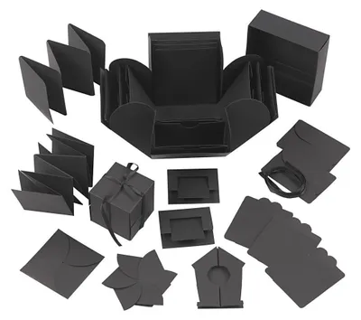 Image de Kreotime - Explosion Box Creativ Company 12x12x12Cm noir | Boîte une pièce