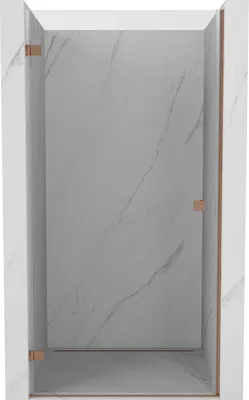 Obrázek produktu pro Mexen Lunar-B sprchové dveře otevírací levé 60 cm, transparentní, kartáčovaná měď - 832-060-000-65-00-L