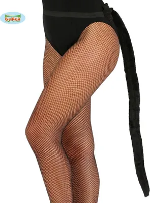 Produktbild von schwarzer Katzenschwanz Schwanz für Damen 80 cm