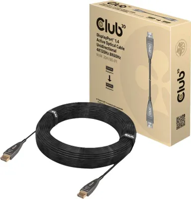 Produktbild von Club3D DisplayPort-Kabel 1.4 aktiv optisch 20m 4K120Hz St/St retail