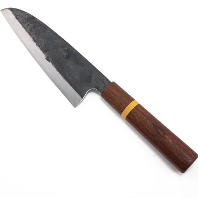 Produktbild von handgeschmiedetes Santoku oder Chef Kochmesser gehärtet 19,5cm Klinge Abverkauf