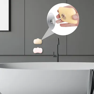 Produktbild von Edelstahl Seifenhalter ohne Bohren - 2 Stück, Magnetisch und Wasserdicht für Badezimmer und Küche