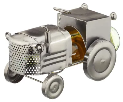 Produktbild von Flaschenhalter – Traktorform – Metall – Dekoration