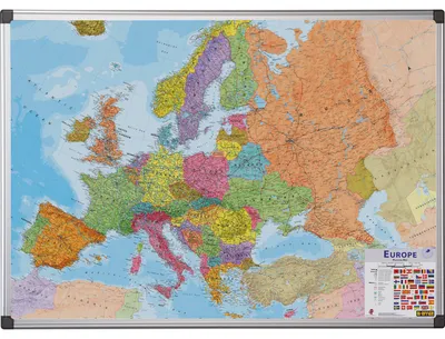 Produktbild von Europakarte magnetisch 135x92 cm