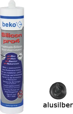 Produktbild von Silicon pro4 Premium 310 ml ALUSILBER