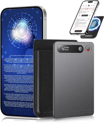 Image de Enregistreur vocal numérique IA, 64 Go - Dictaphone - Appareil de dictée - Enregistreur vocal - Enregistreur audio - Compatible avec plus de 118 langues