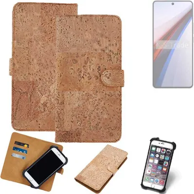 Produktbild von K-S-Trade Hülle kompatibel mit Vivo IQOO 12  Kork Handyhülle Cover  Schutzhülle TPU Case Bumper in Hellbraun, (1x)