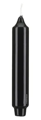Produktbild von Lackkerzen Stabkerzen mit Zapfenfuß Schwarz 250 x Ø 30 mm, 12 Stück