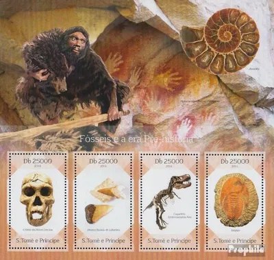 Produktbild von Briefmarken Sao Tome e Principe 2014 Mi 5664-5667 Kleinbogen (kompl. Ausgabe) postfrisch Fossilien