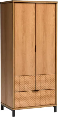 Zdjęcie produktu dla Minio, szafa z drzwiami skrzydłowymi, szafa "Fonte" 86,5 cm, kolor dąb karmelowy