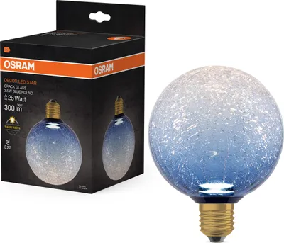 Image de Ampoule led décorative globe E27, 300lm , bleu, OSRAM