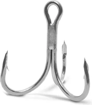 Produktbild von VMC 7560 Hypercut 6X-Strong Hook Verzinnt - Drillingshaken, Größe:Gr. 3/0