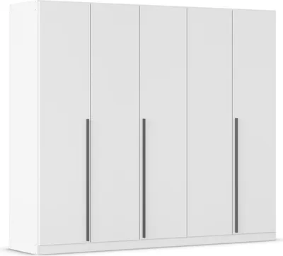 Produktbild von Drehtürenschrank >Alba< in alpinweiß, Holzwerkstoff - 226x197x54cm (BxHxT)