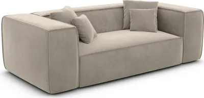 Produktbild von Samtstoff 2-Sitzer Couch Arelia Taupe