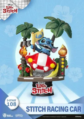 Produktbild von Disney: Lilo & Stitch - Stitch Rennwagen PVC Diorama