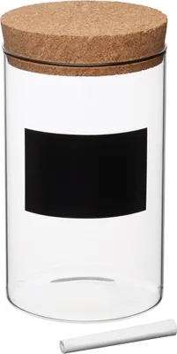 Produktbild von Vorratsglas mit Korkdeckel beschreibbar neuetischkultur