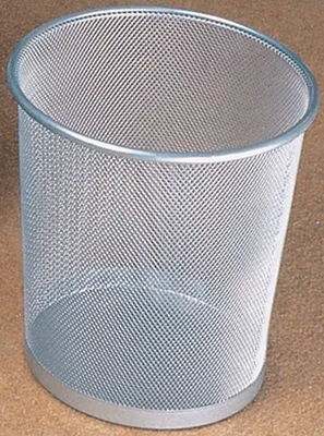 Produktbild von helit Papierkorb Mesh 15 Liter silber 12 Stück aus Metall