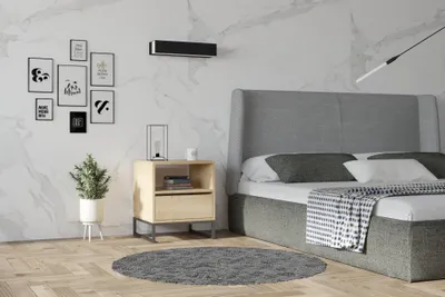 Produktbild von Skye Decor, Lindau - Sapphire, Nachttisch, Saphir, 100 % MELAMINBESCHICHTETE SPANPLATTEN, 51 x 51 x 61 cm