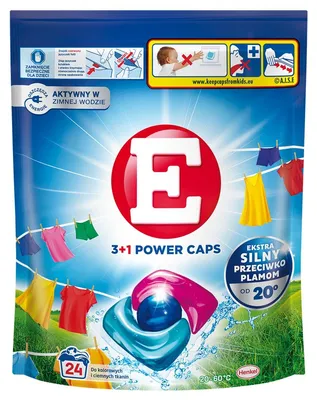 Produktbild von E Kapsułki do prania Color ochrona kolorów 24 sztuki