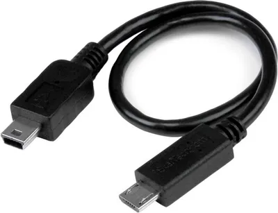 Produktbild von StarTech.com USB OTG Kabel Micro USB auf Mini USB 20cm microUSB auf miniUSB