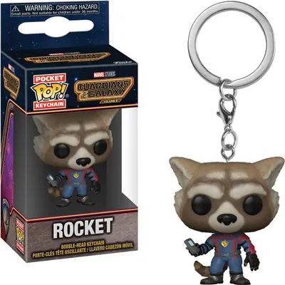Produktbild von Guardians of the Galaxy - Rocket - Schlüsselanhänger Funko Pocket POP! Keychain