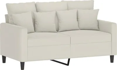 Produktbild von vidaXL 2-Sitzer-Sofa Creme 120 cm Samt