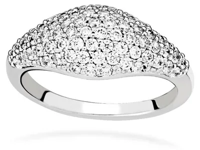 Immagine prodotto di Anello scintillante in argento con zirconi cubici Beauty SC641 Circonferenza: 56 mm