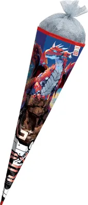 Produktbild von ROTH Motiv-Schultüte "Robo Drache" eckig 850 mm Folie