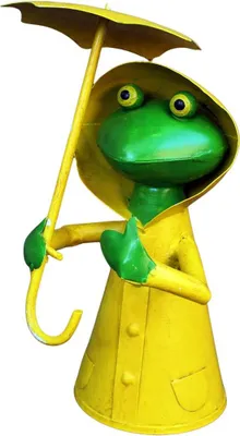 Produktbild von Zaunhocker Frosch mit Regenschirm