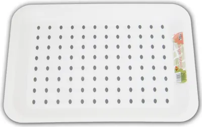 Produktbild von TABLETT mit Anti-Rutsch-Belag 33x23cm Kunststoff Serviertablett 36(Weiss)