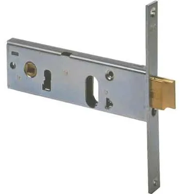 Immagine prodotto di Serratura Da Infilare Per Fasce Catenaccio E Scrocco Mm.44 H 44150 - mm.70 2 mandate (44150700)