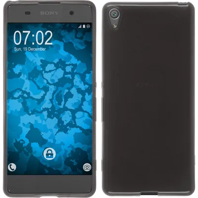 Produktbild von PhoneNatic Case kompatibel mit Sony Xperia XA - schwarz Silikon Hülle transparent + 2 Schutzfolien