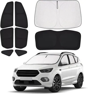 Produktbild von Famanu Auto-Sonnenschutz für Ford Kuga 2020-2024 - Wärmeisolierung und Sichtschutz