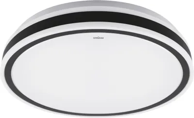 Zdjęcie produktu dla Plafon LED okrągły AURELIA biało-czarny 24W Neutralna biel 1560lm tworzywo sztuczne wym:6,5x38x38cm IP44 Struhm