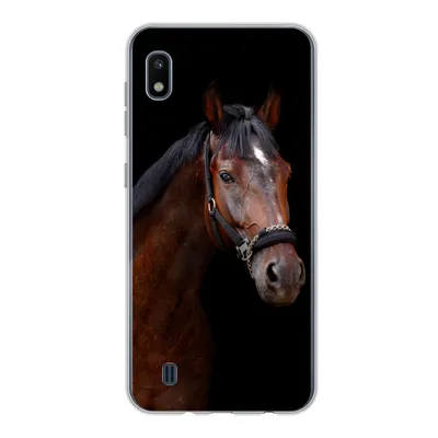 Produktbild von MuchoWow® Handyhülle Schutzhülle Hülle für Samsung Galaxy A10 Pferd - Tiere - Braun Silikon Softcase Handy Hülle - Schutzhülle