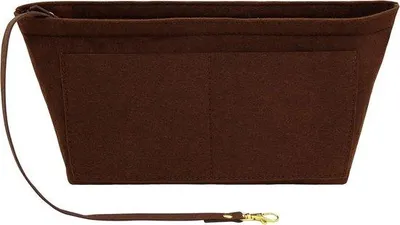 Produktbild von Famanu Handtaschen-Organizer XL mit Tragegriff und 11 Fächern - Dunkelbraun