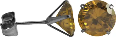 Produktbild von Ohrstecker Chirurgenstahl rundem Glaskristall Größe - 10 mm Farbe - Champagner