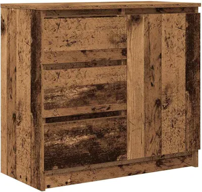 Produktbild von Sideboard mit Schublade Altholz-Optik 71x35x65 cm Holzwerkstoff